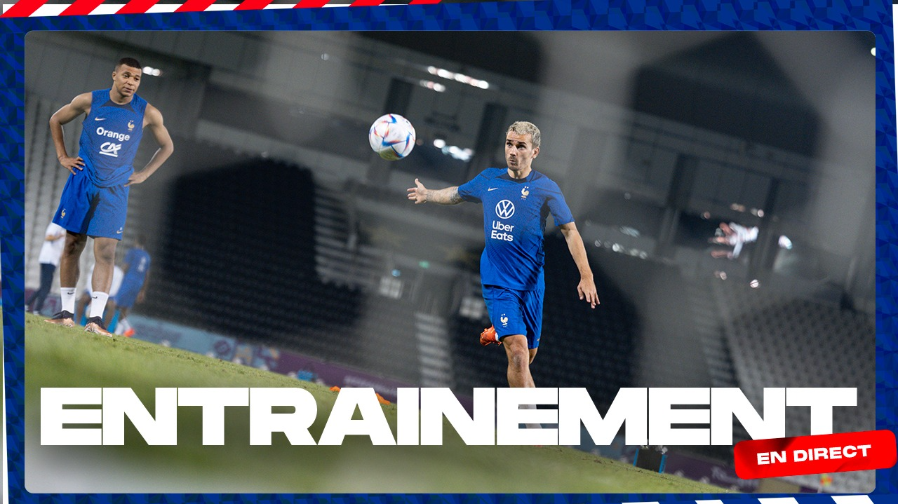 Entraînement des Bleus en direct (17h heure française)