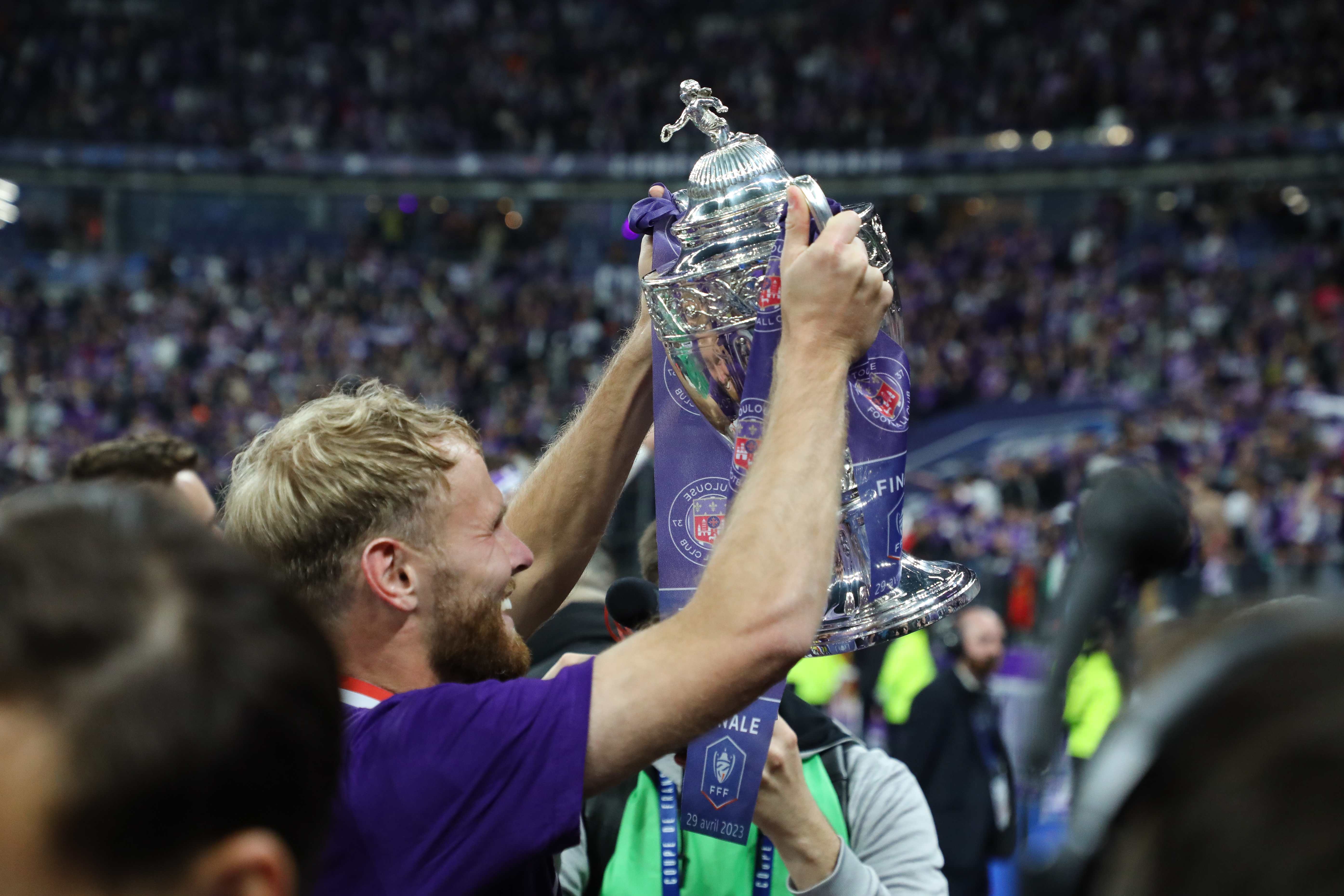 @fff Tim Guigon La joie et réactions des Toulousains, vainqueurs de la Coupe de France